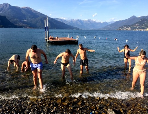lake como swims